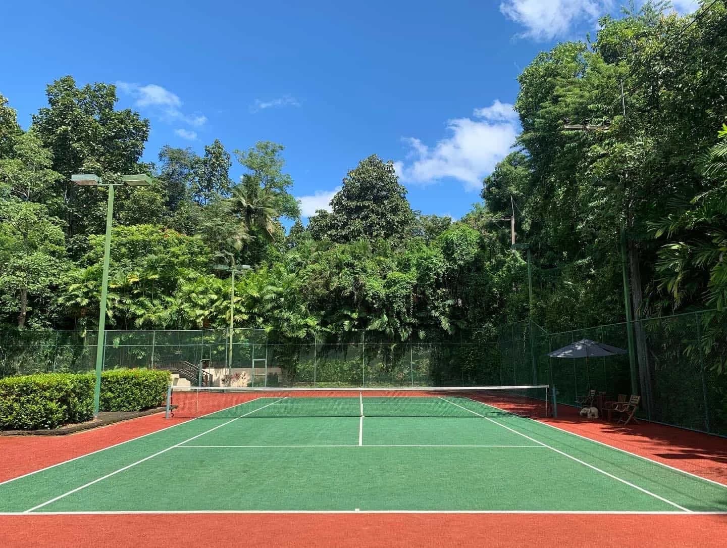 Tennis court at Four Seasons Resort Chiang Mai in Mae Rim