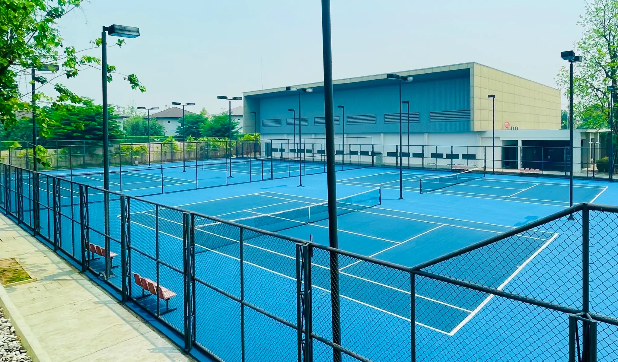 Tennis courts at North Arena Sports Club in Mae Hia, Chiang Mai