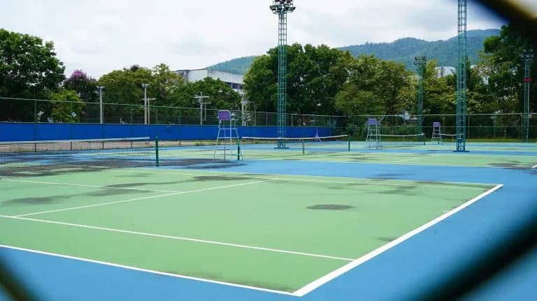 Chiang Mai University tennis court in Chiang Mai
